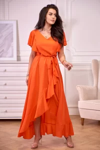 pomarańczowa sukienka na wesele Brygida_