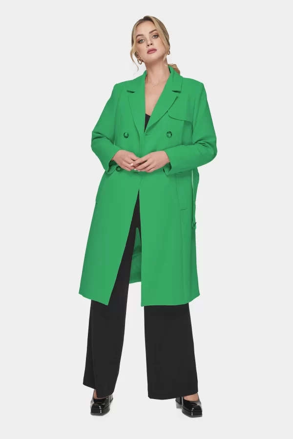 zielony płaszcz Patrizia orini
