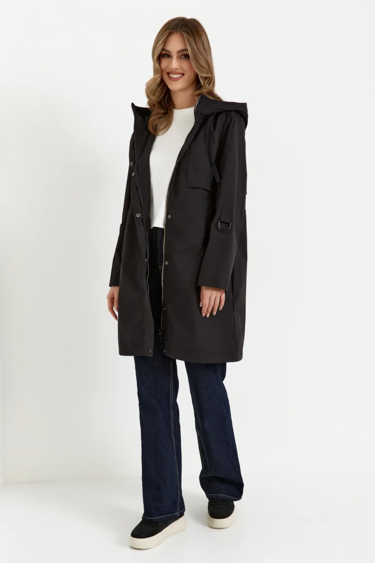 CZARNA KURTKA PARKA